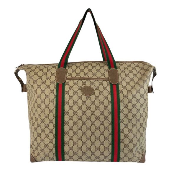 Gucci Old Gucci GG Supreme Canvas 2way Tote Bag - Picture 1 of 6